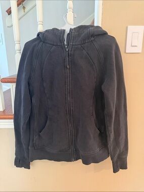 Lululemon Scuba Black Zip-Up Hooded Jacket